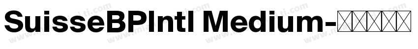 SuisseBPIntl Medium字体转换
